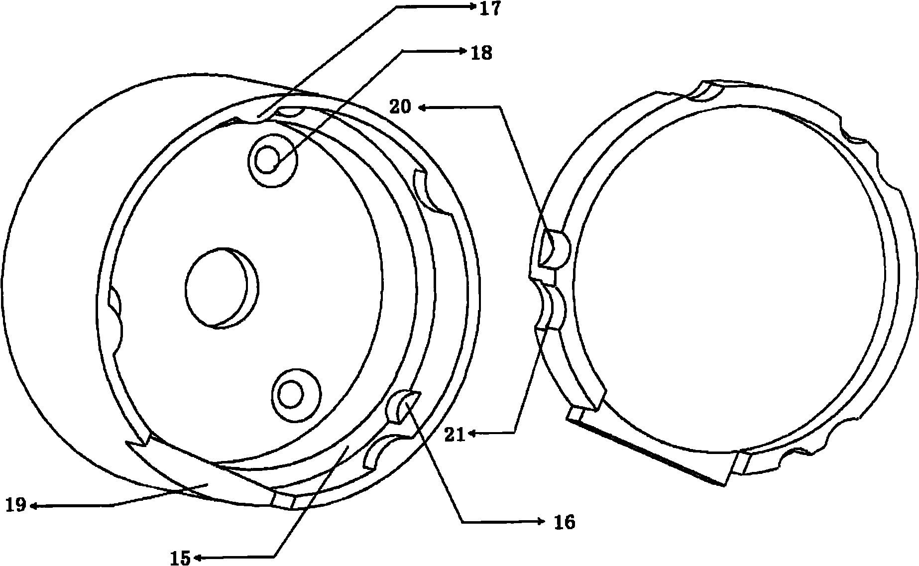 Multipole combined-type magnetic encoder