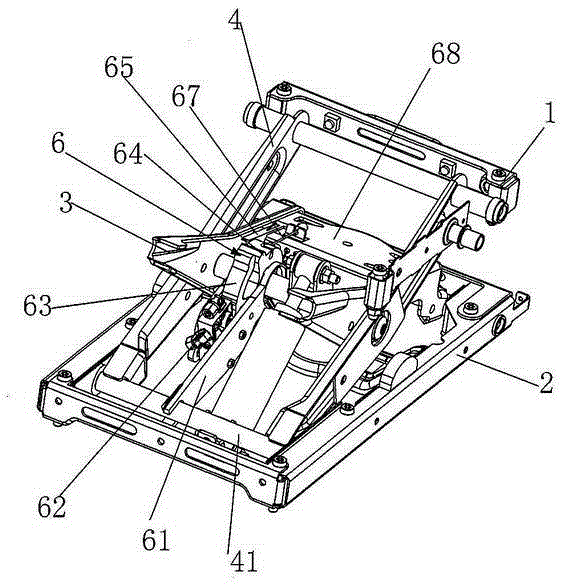 A step-adjustable integrated air shock-absorbing seat