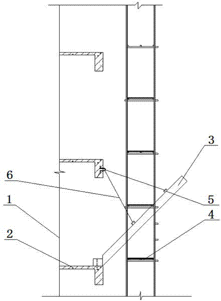U-shaped slot unloading construction method for high buildings
