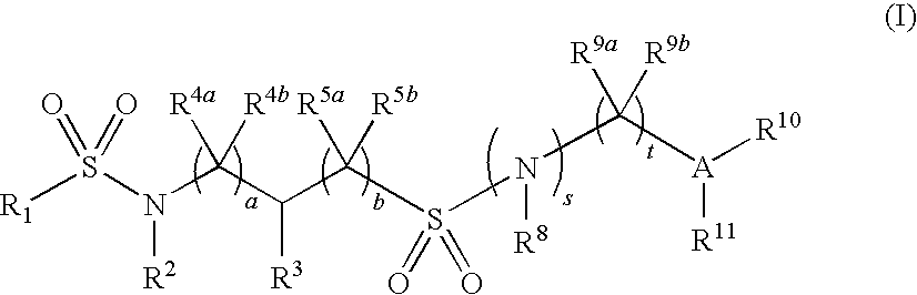 Substituted disulfonamide compounds