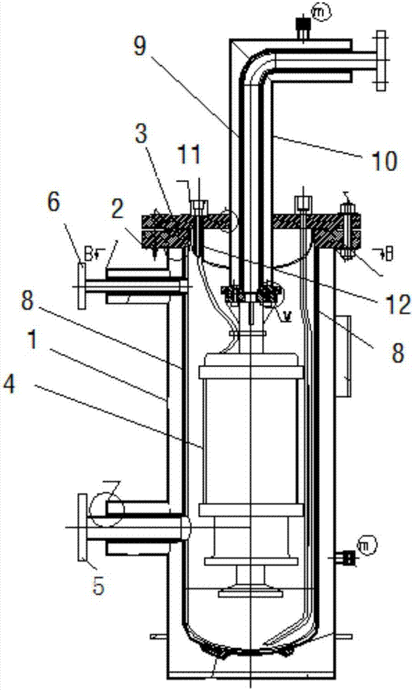 A cryogenic submersible pump system filled with lng