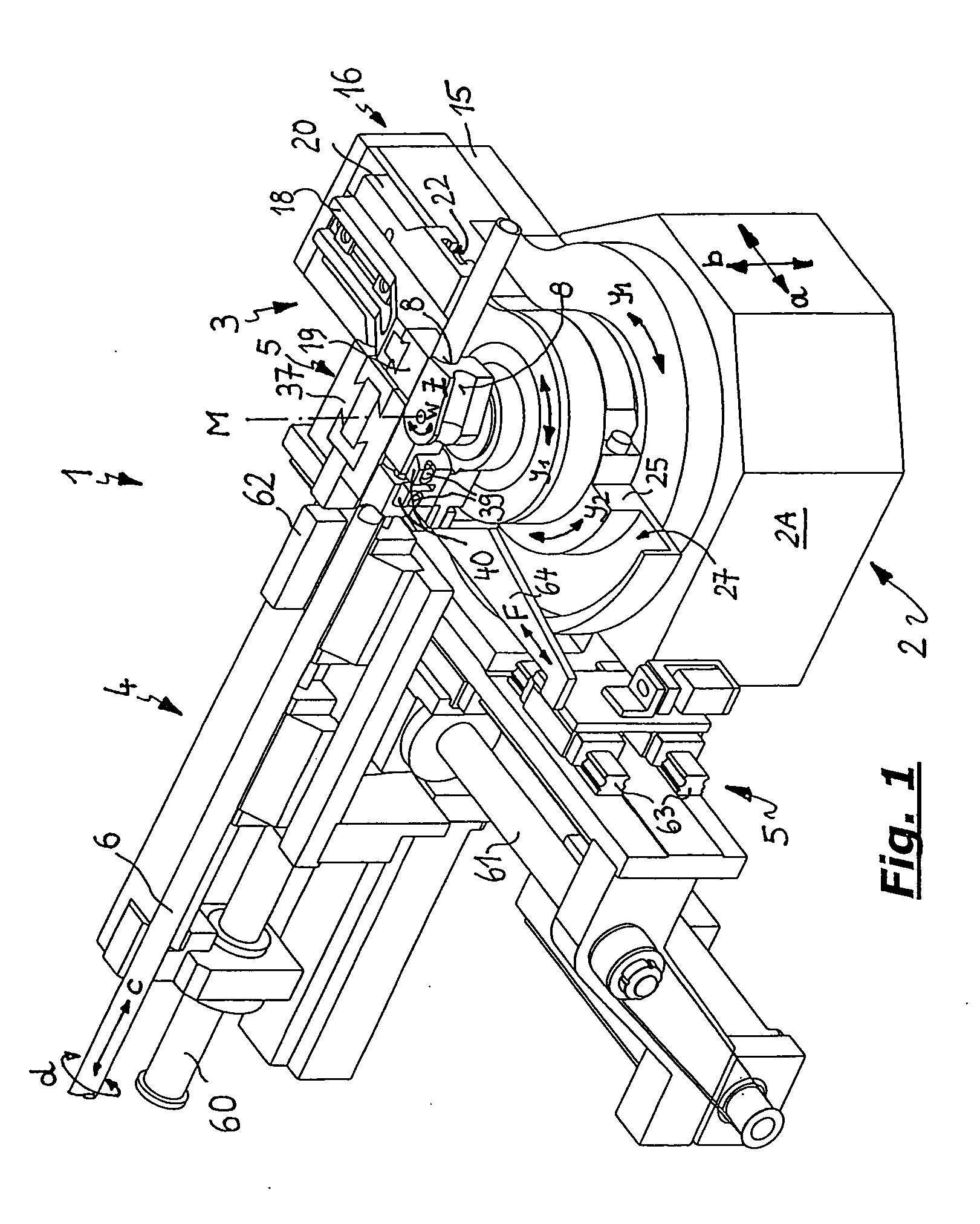 Machine for bending rod-shaped or tubular workpieces