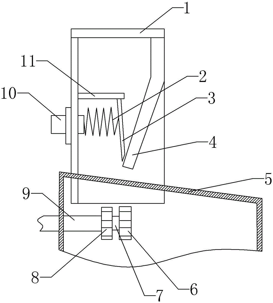 Feeding mechanism for germ extraction machine