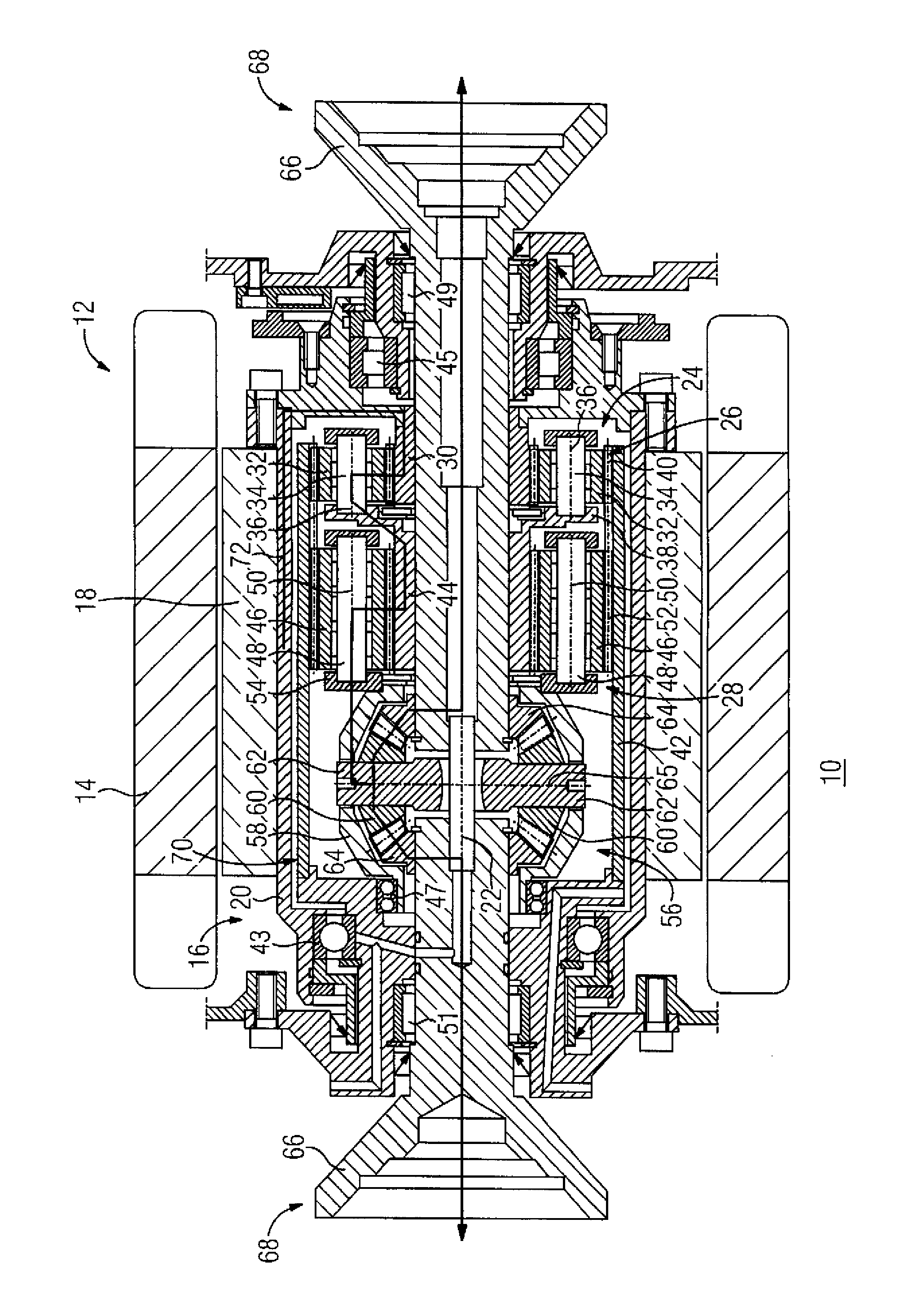 Drive device for a motor vehicle