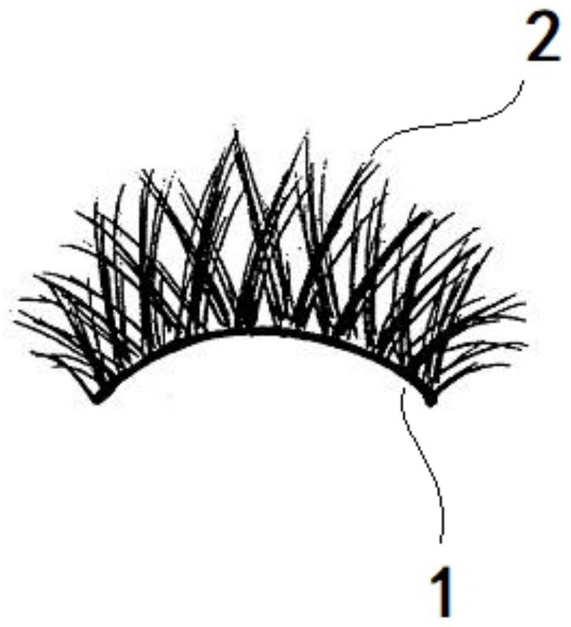Invisible magnetic suction eyelashes containing metal components and using method of invisible magnetic suction eyelashes