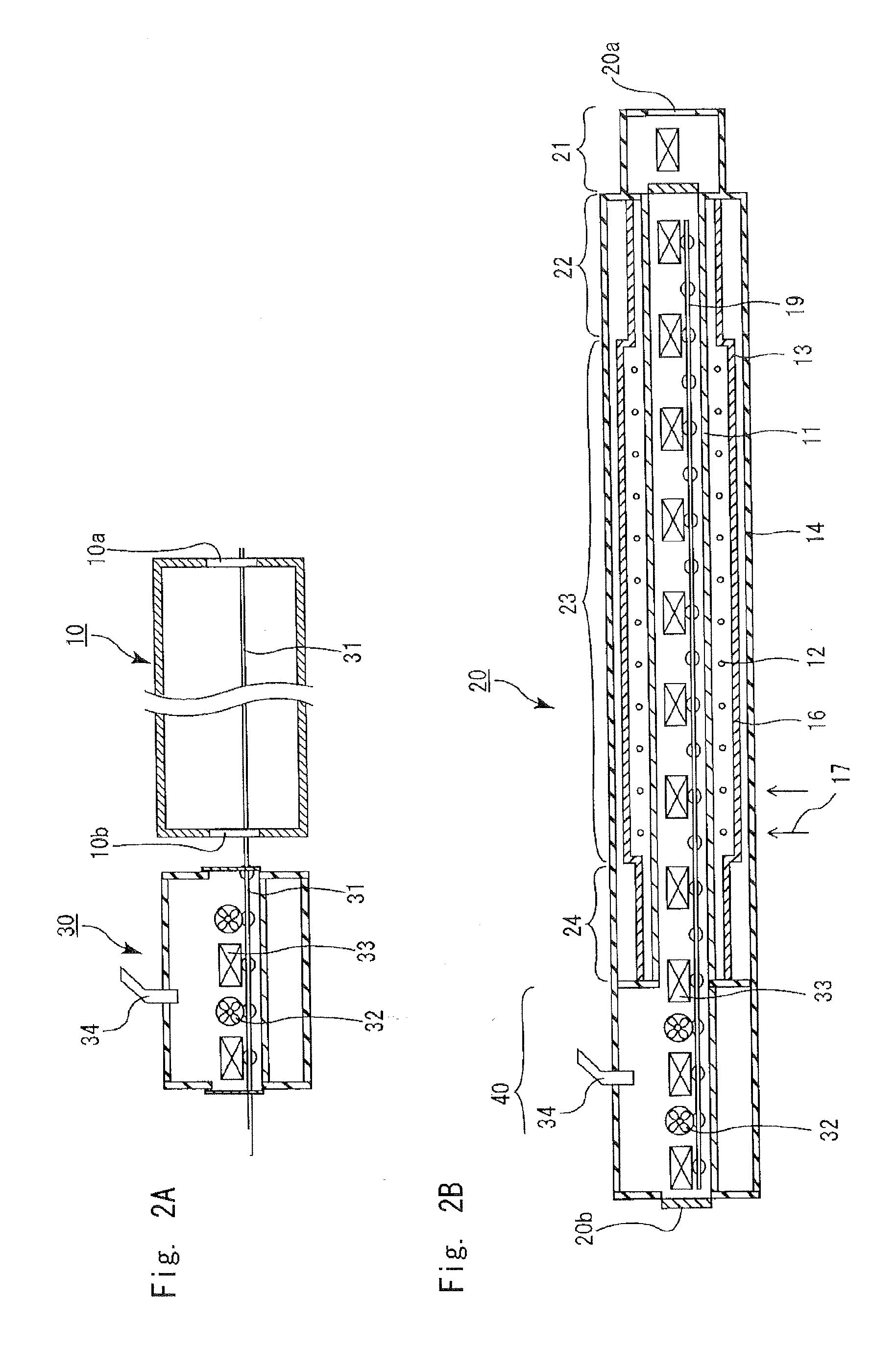 Cooling apparatus for fired body, firing furnace, cooling method of ceramic fired body, and method for manufacturing honeycomb structure