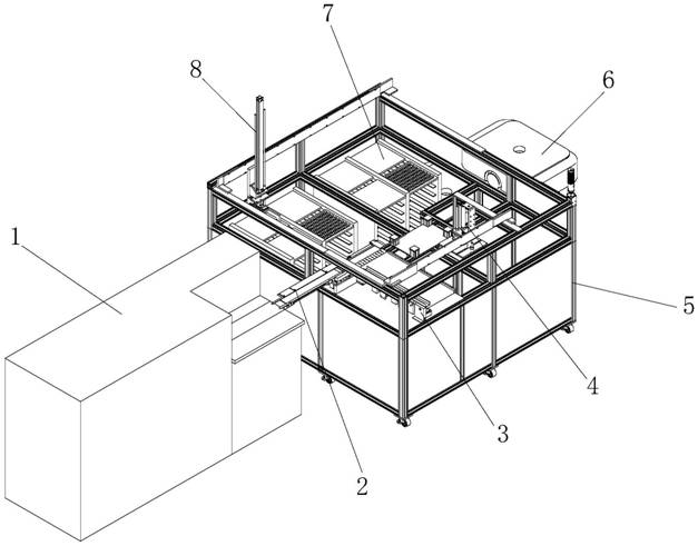 Automatic feeding device for soft magnetic grinding machine and implementation method for automatic feeding device