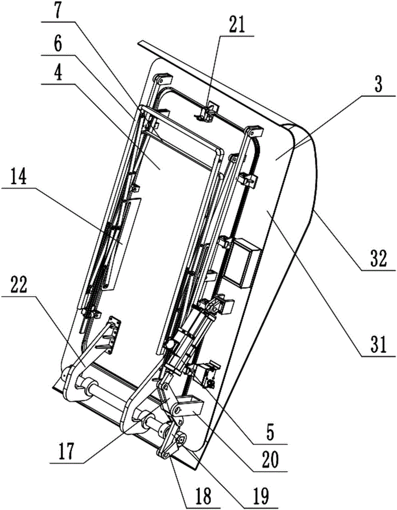 Hydraulic bow door device