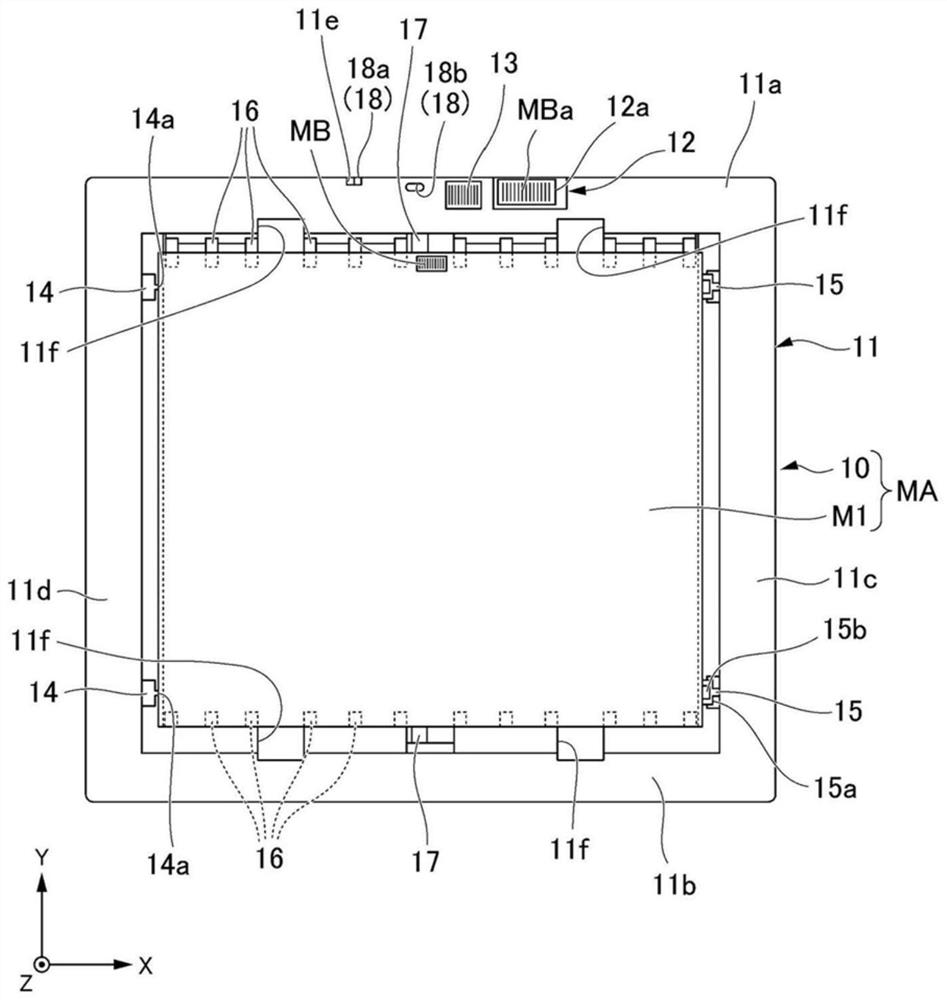 Mask adapter, mask adapter attachment tool, exposure device, and device production method