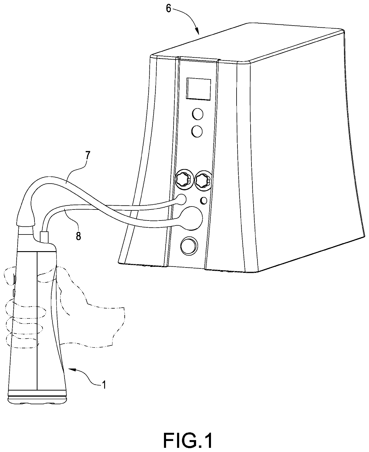 Negative pressure massage device with cold feeling mechanism and massage stick thereof