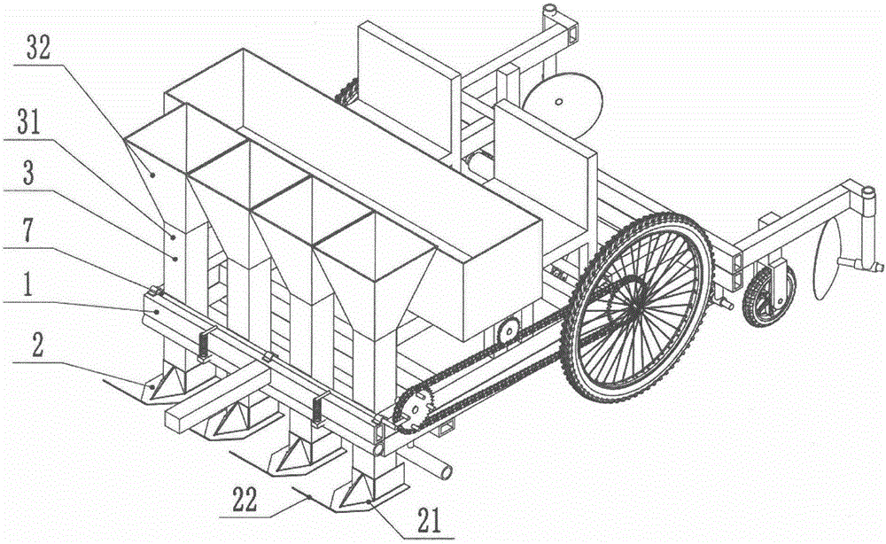 Automatic potato sowing machine