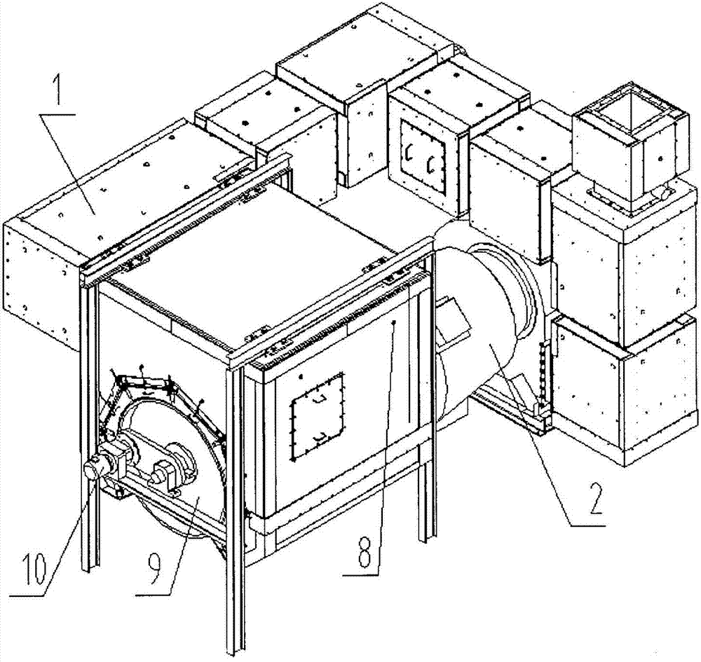 Drying device applied to producing high-breathability paper products in papermaking industry