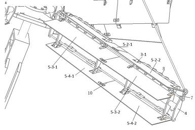Wing span type self-adapting blade structure