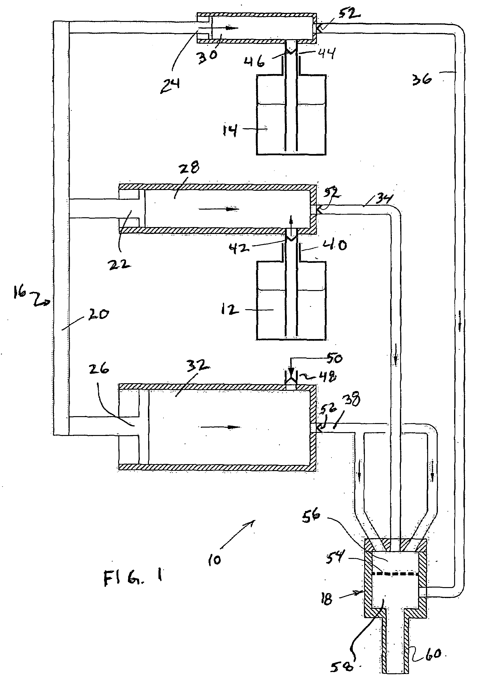 Foam dispenser and method of making foam from more than one liquid