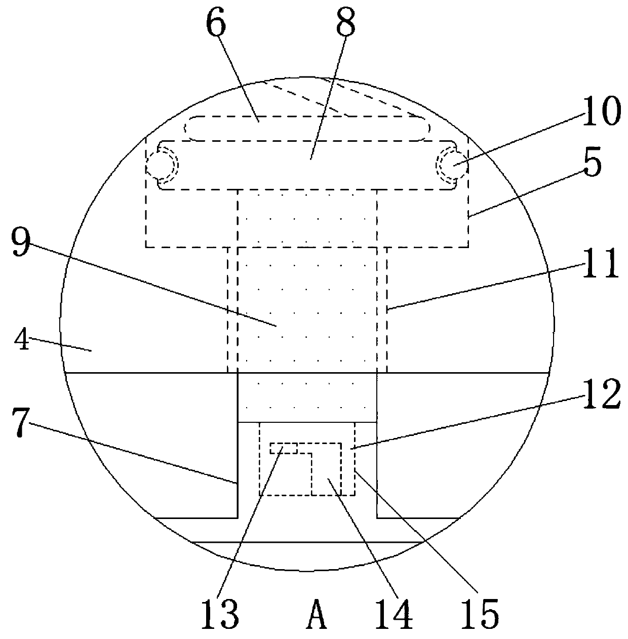 Pavement tamping device for highway engineering construction