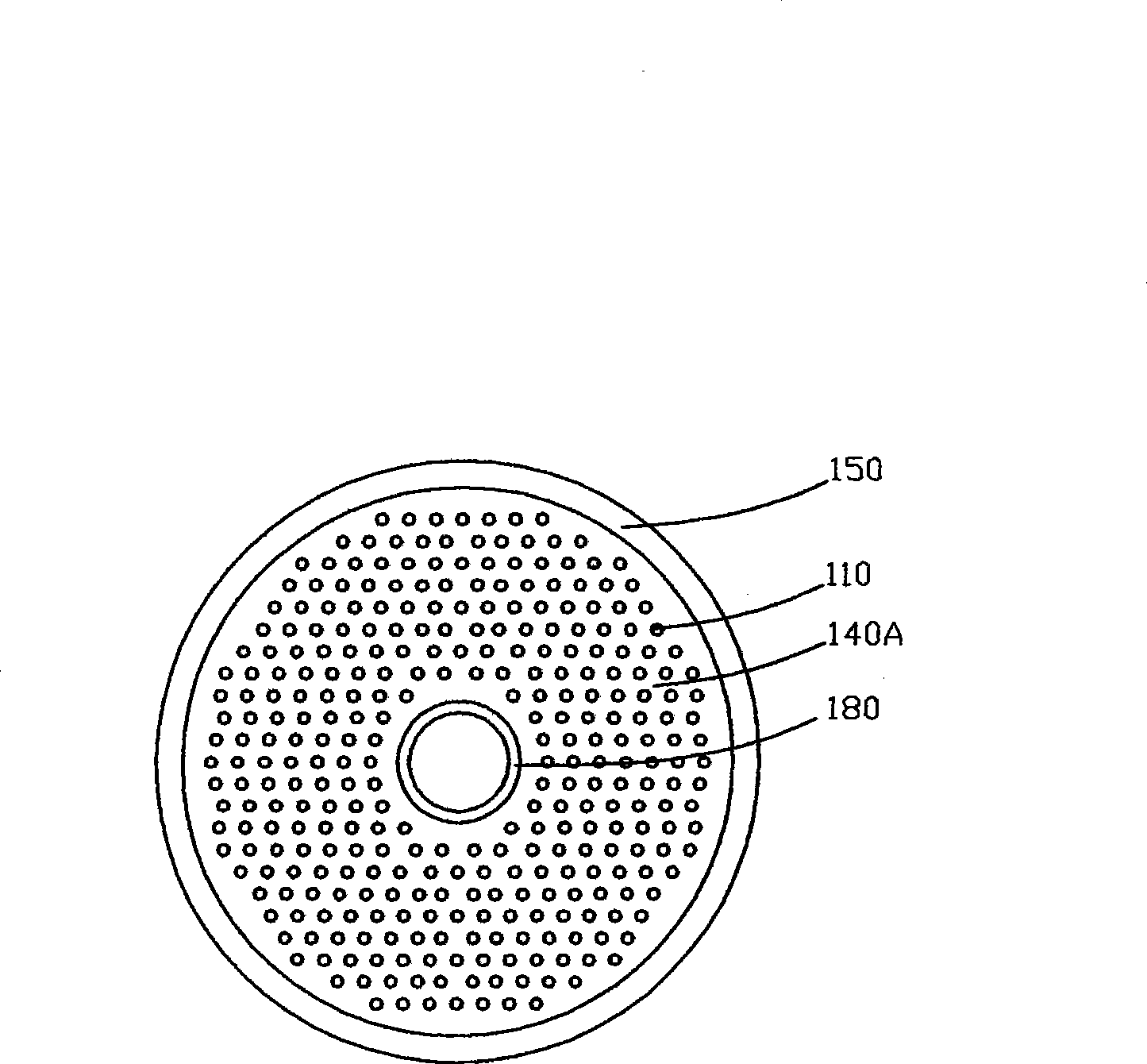 Gas-stripping internal circulation filter and liquid membrane filter method