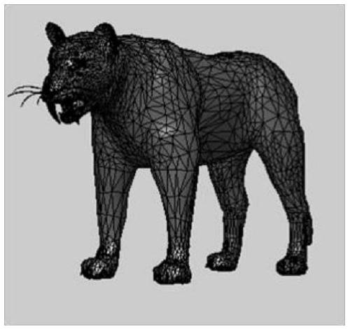 3D model watermarking method based on beamlet line feature location