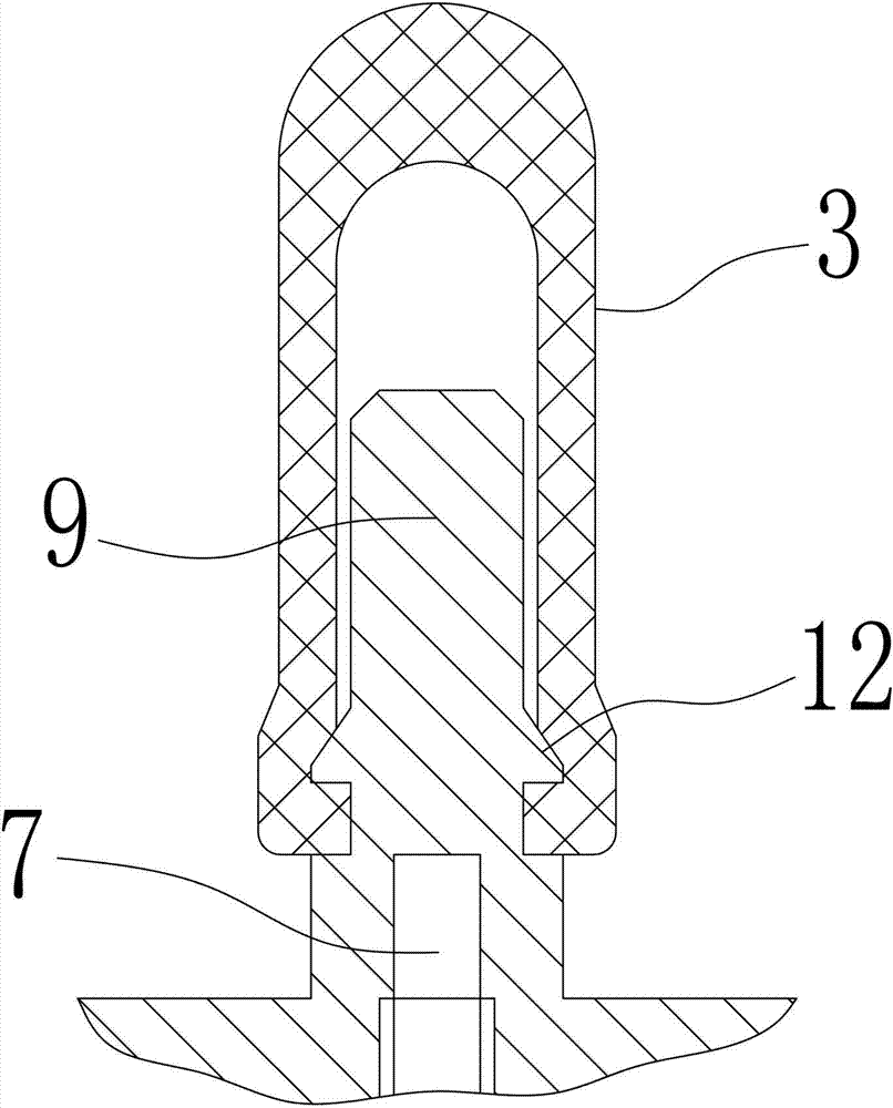 Blood taking tool anti-counter-flow structure and blood taking needle with same