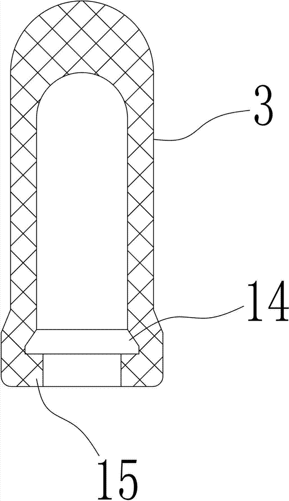 Blood taking tool anti-counter-flow structure and blood taking needle with same