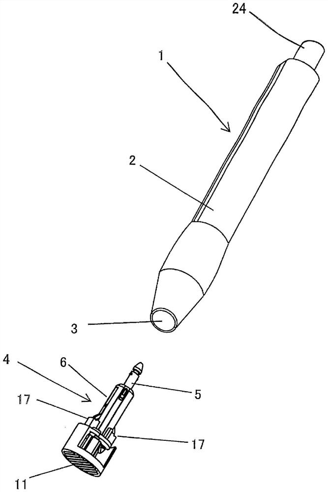 Puncture needle box and puncture device for its installation