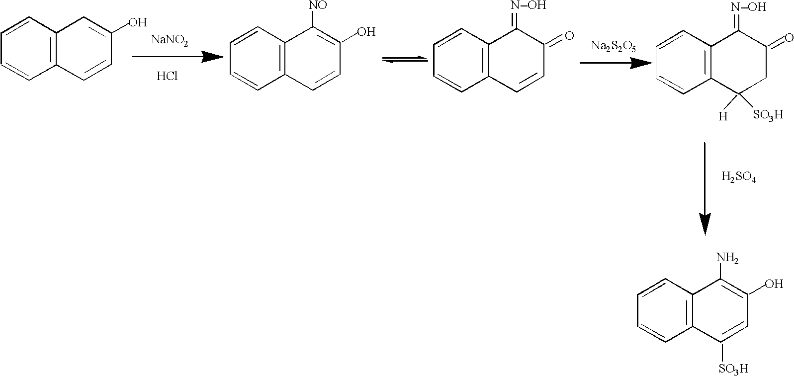 Preparation method of 1-amino-2-naphthol-4-sulfonic acid