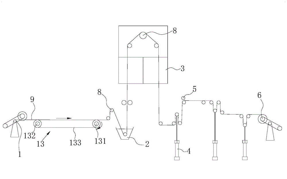 Process and device for producing thin prepreg
