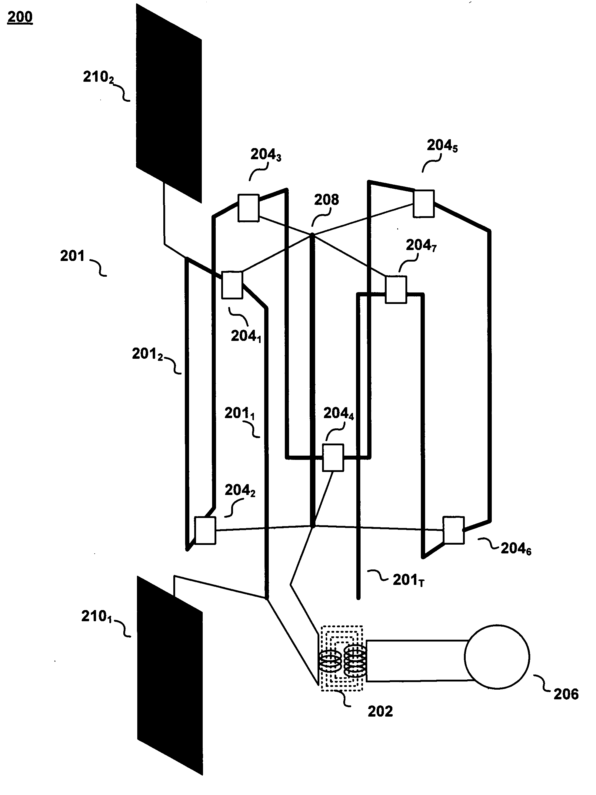 Antenna with a bent portion