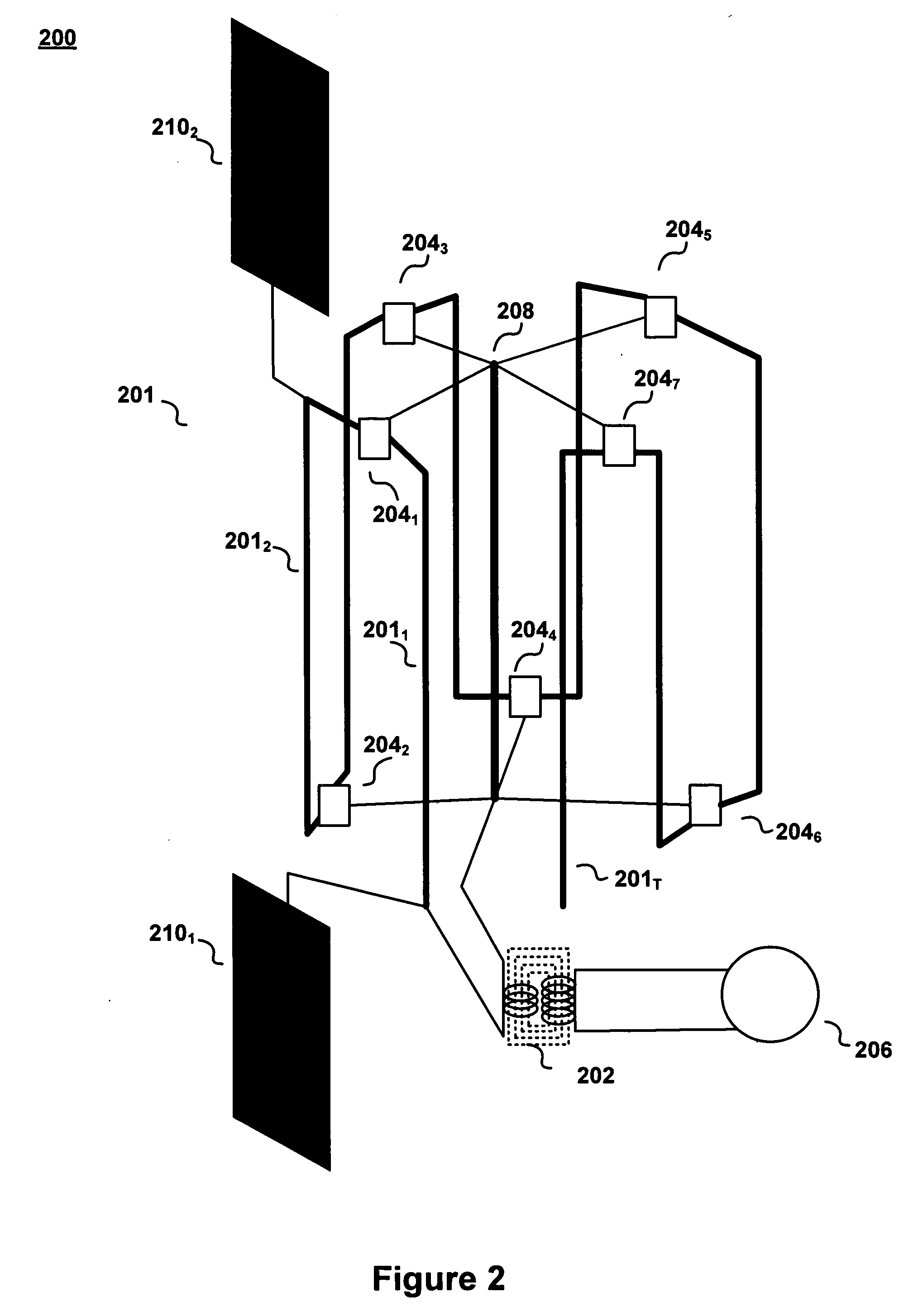 Antenna with a bent portion