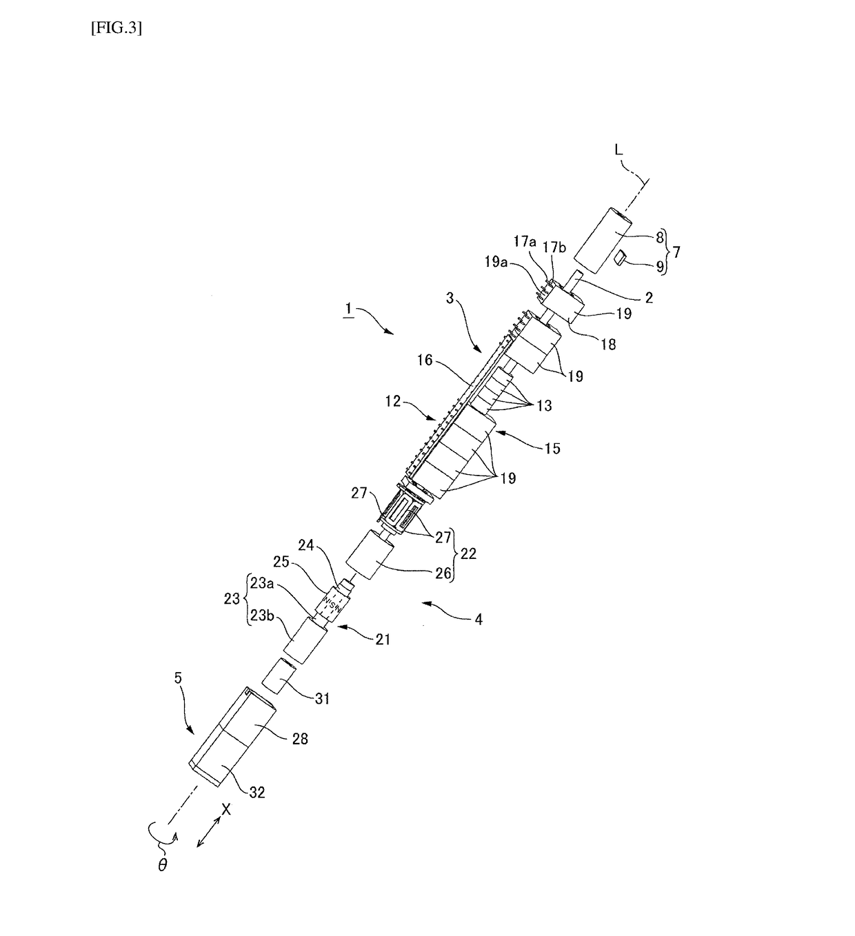 Linear motion and rotation drive apparatus