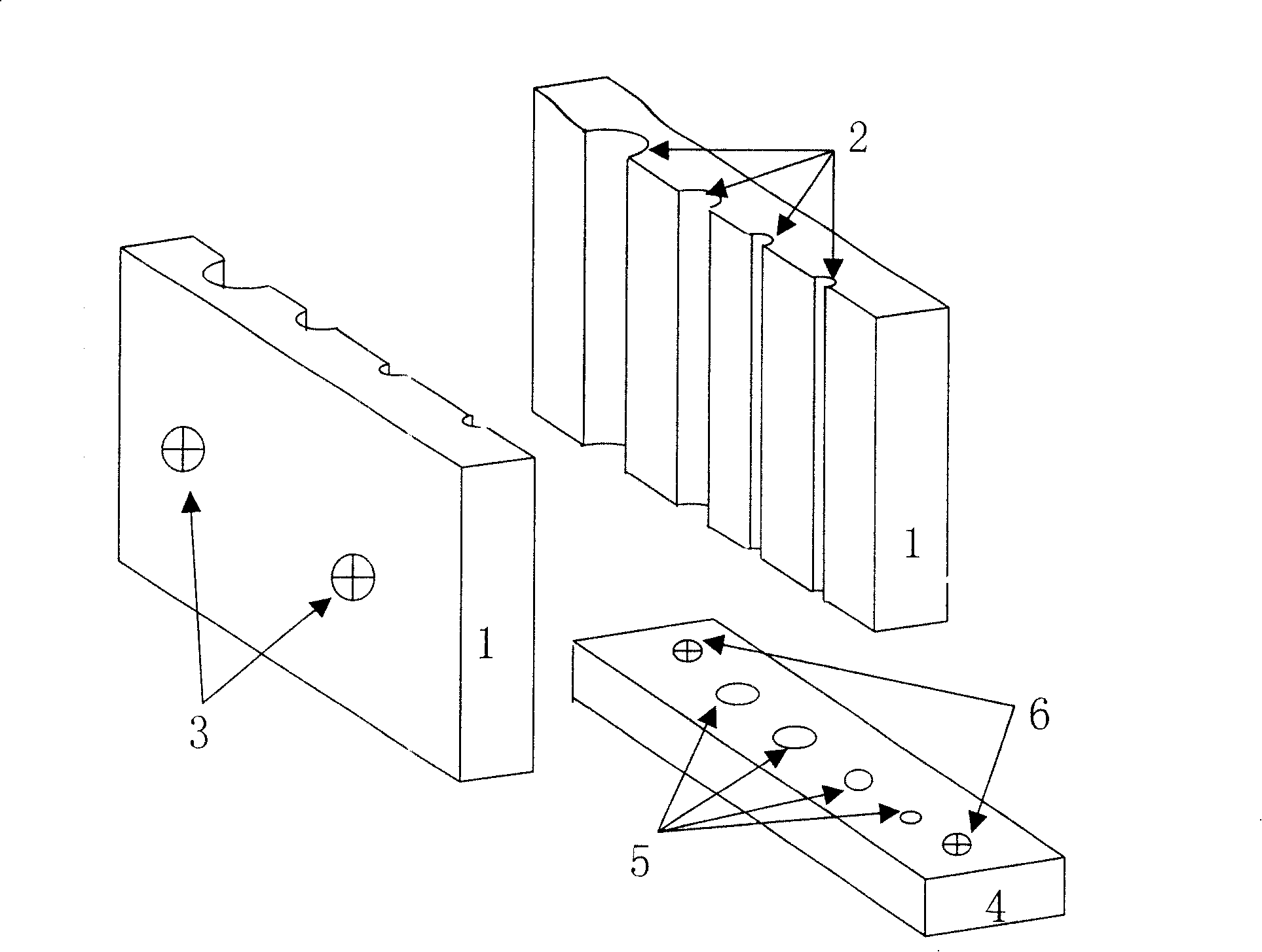 Preparation method of electrochemical combined electrode