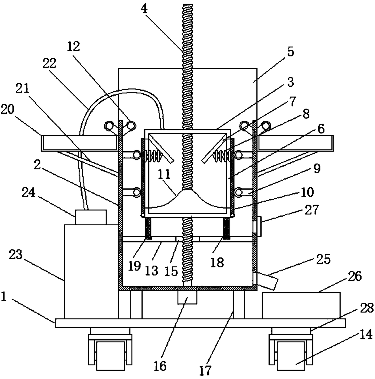 Separation equipment for chips in cooling liquid used for machining