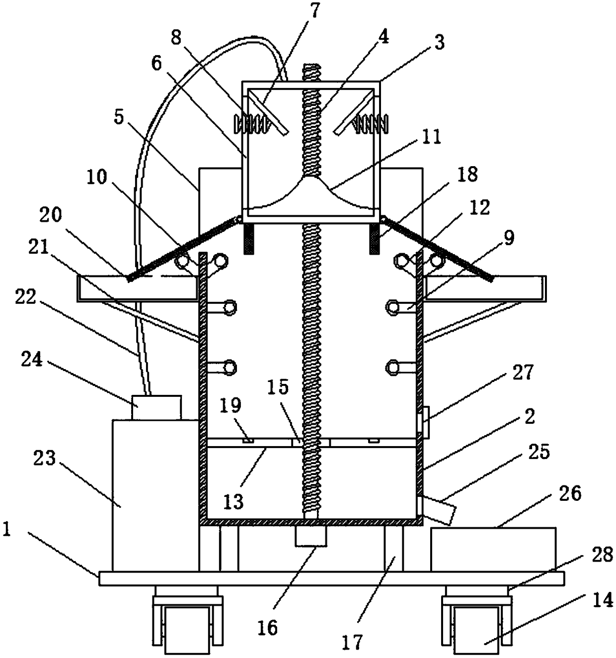 Separation equipment for chips in cooling liquid used for machining