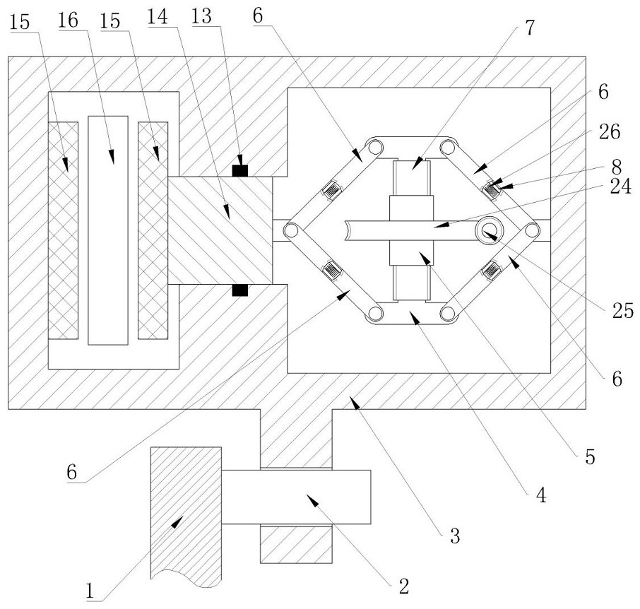 Electronic mechanical drive-by-wire brake with more stable transmission characteristic