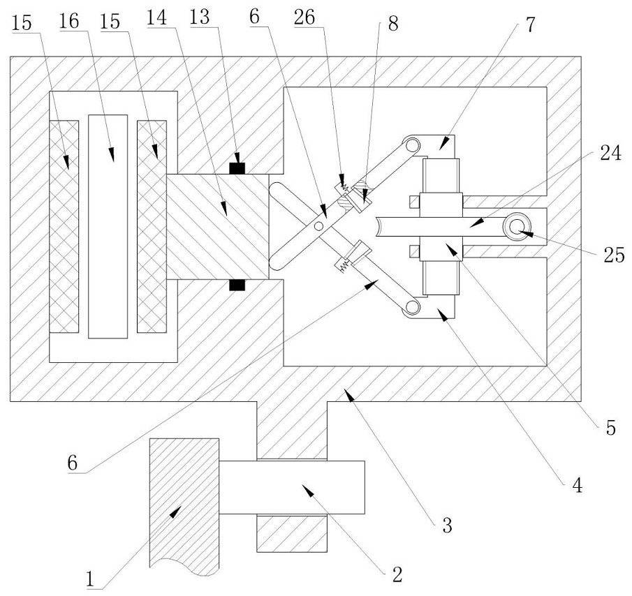 Electronic mechanical drive-by-wire brake with more stable transmission characteristic