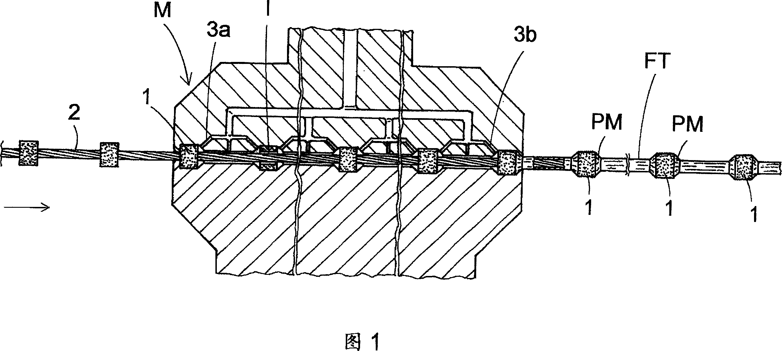 Process for making an annular abrasion bead element for a cutting wire for cutting relatively hard materials