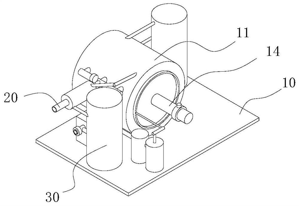 Internal coil heat dissipation system of micro turbine generator set