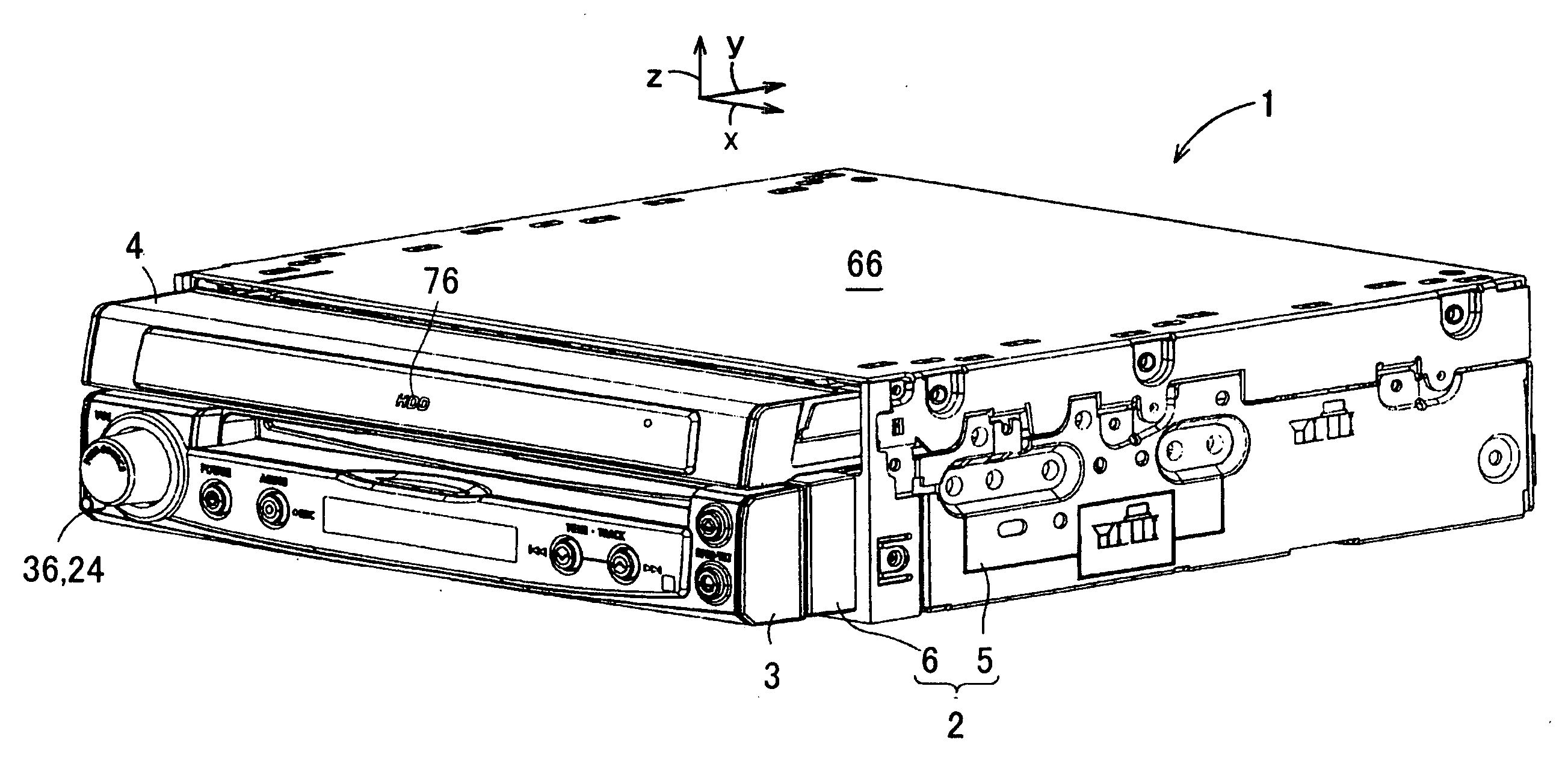 Vehicle-mounted electronic apparatus