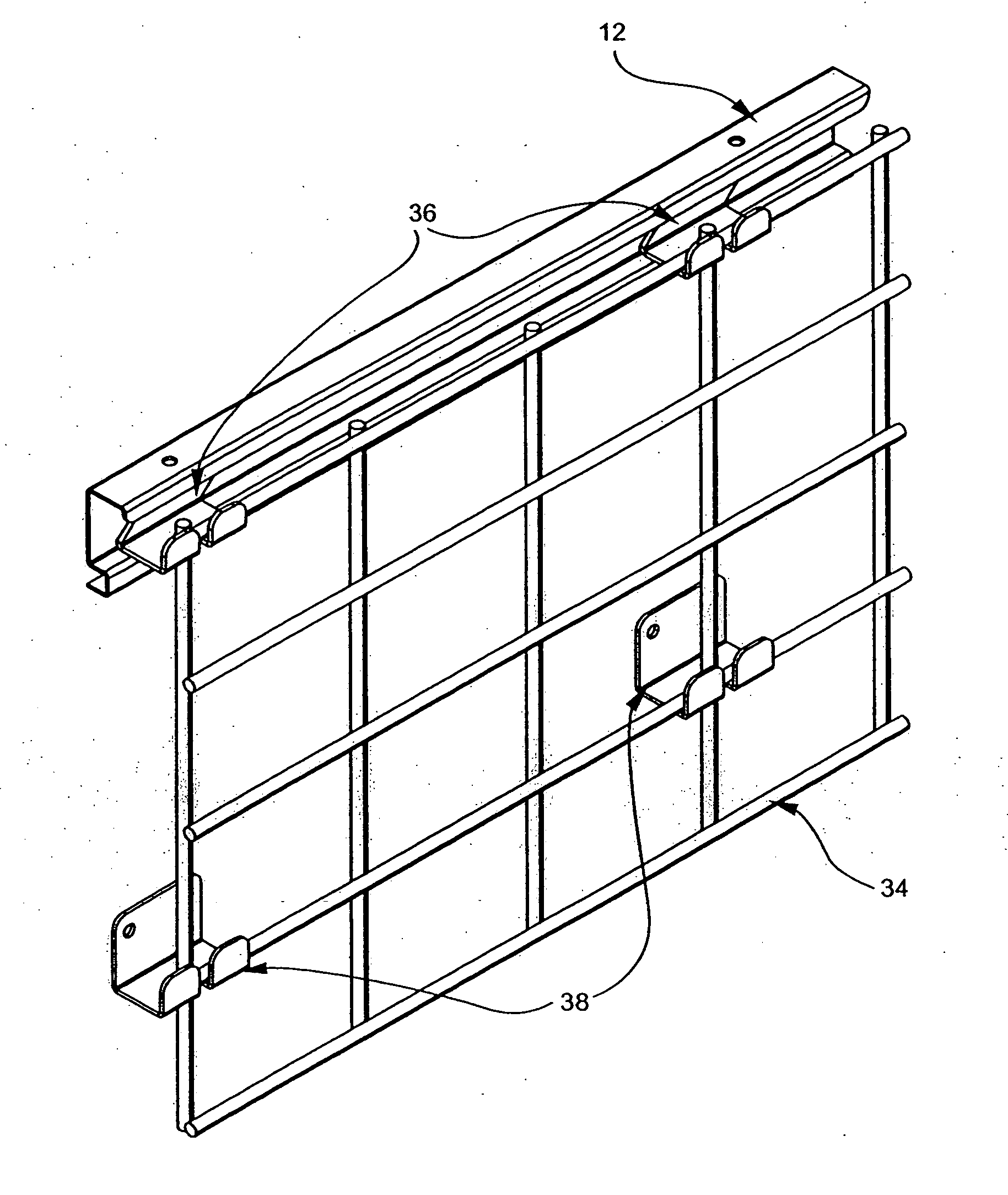 Wall-mounted shelving system