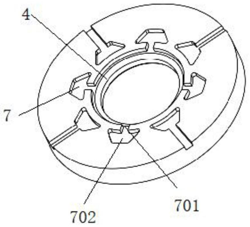 Oil cooling structure of driving motor and processing method thereof