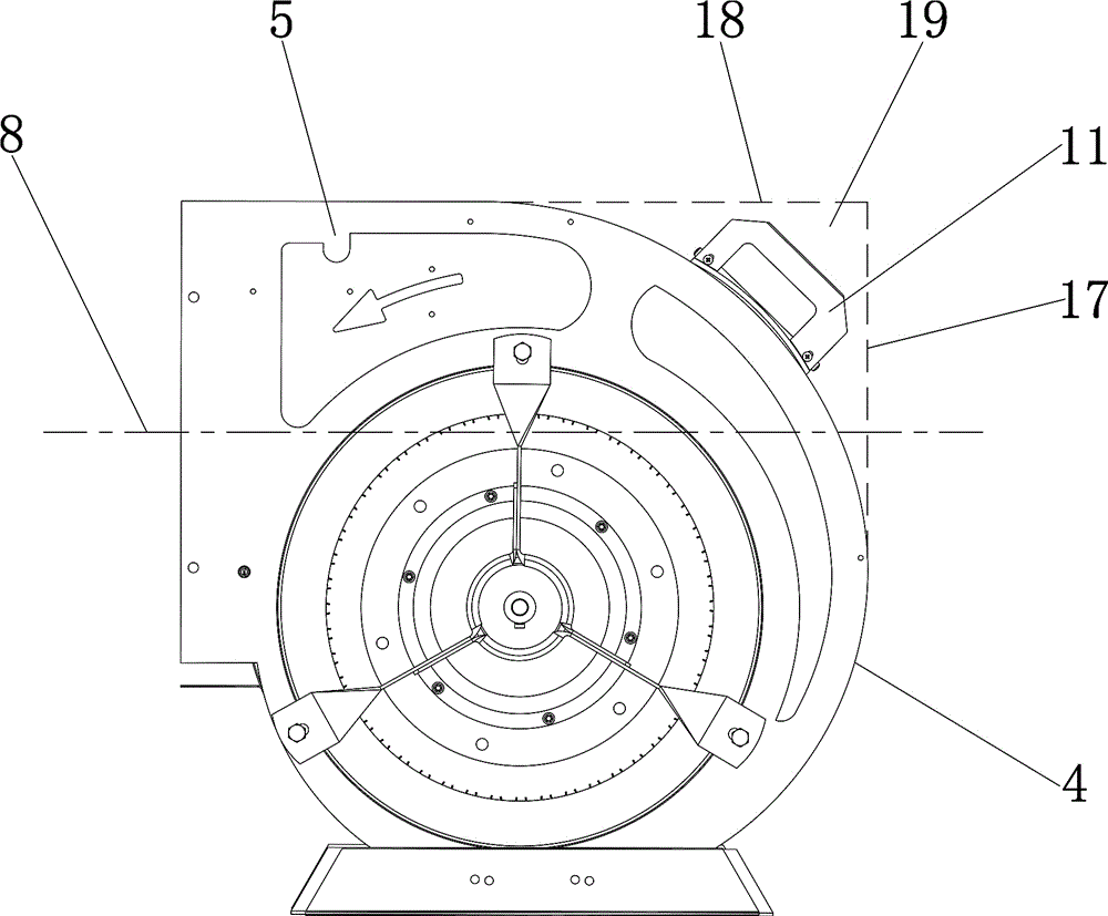 Novel volute centrifugal fan provided with permanent-magnet brushless motor system