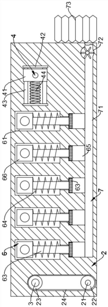 Deceleration strip suitable for snowy days