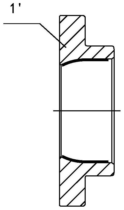 Precision forging forming device and method for integral knuckle bearing with flange