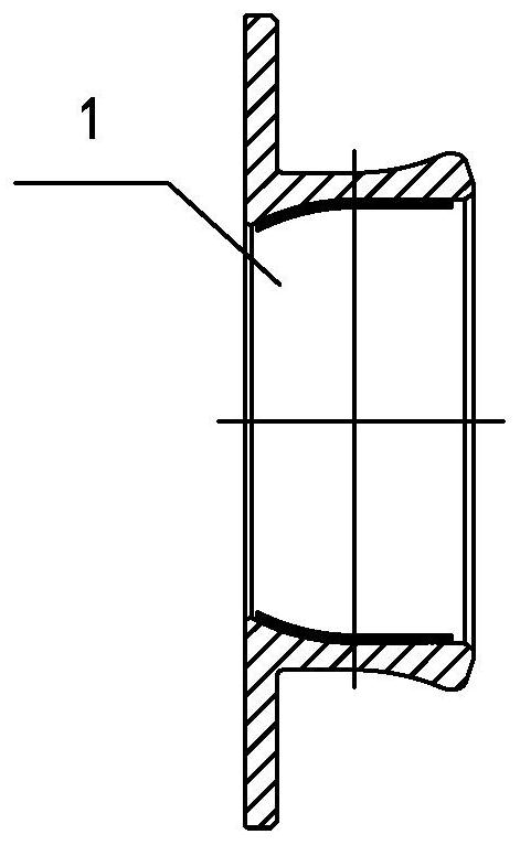 Precision forging forming device and method for integral knuckle bearing with flange