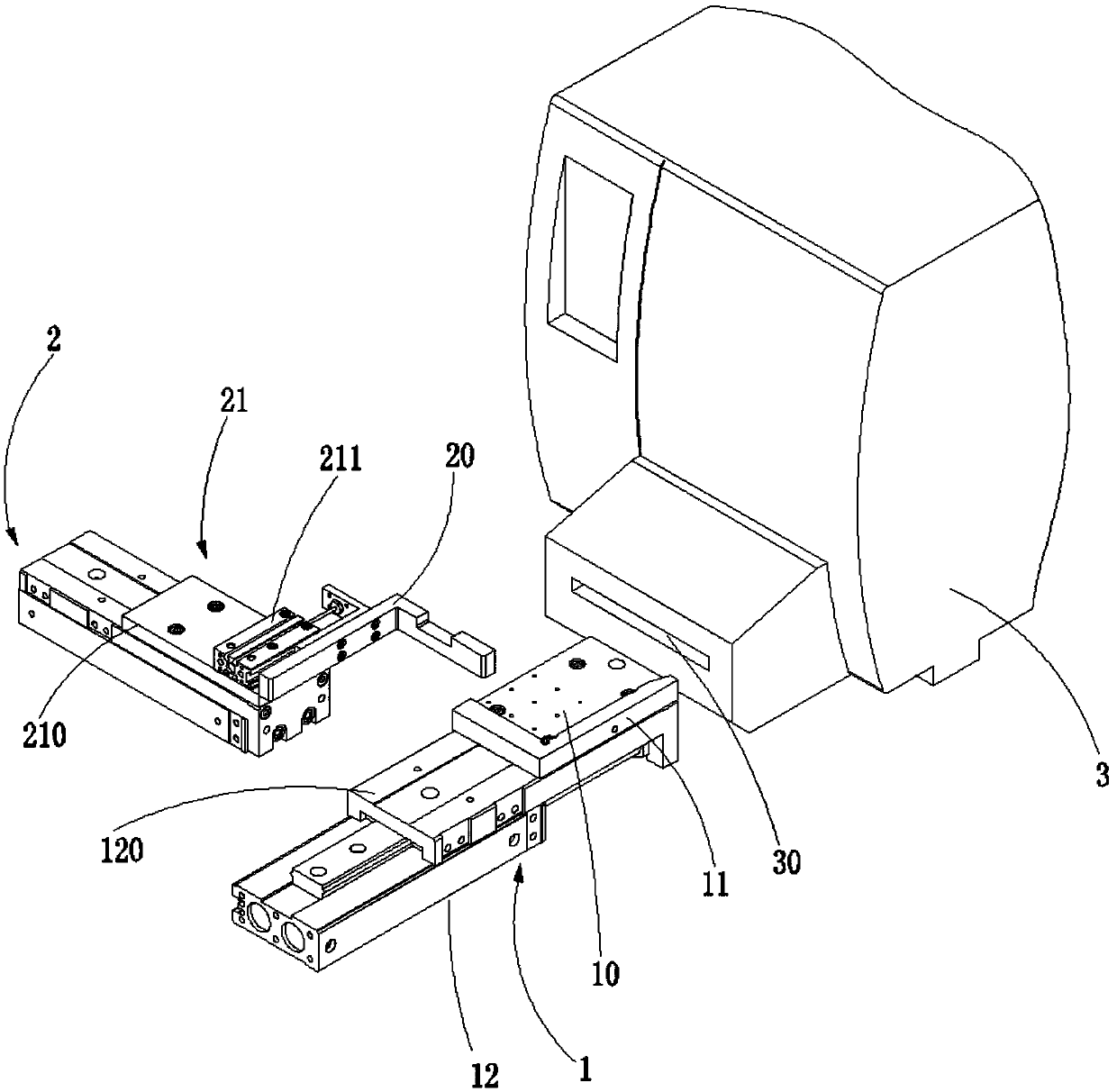 Label receiving and aligning mechanism