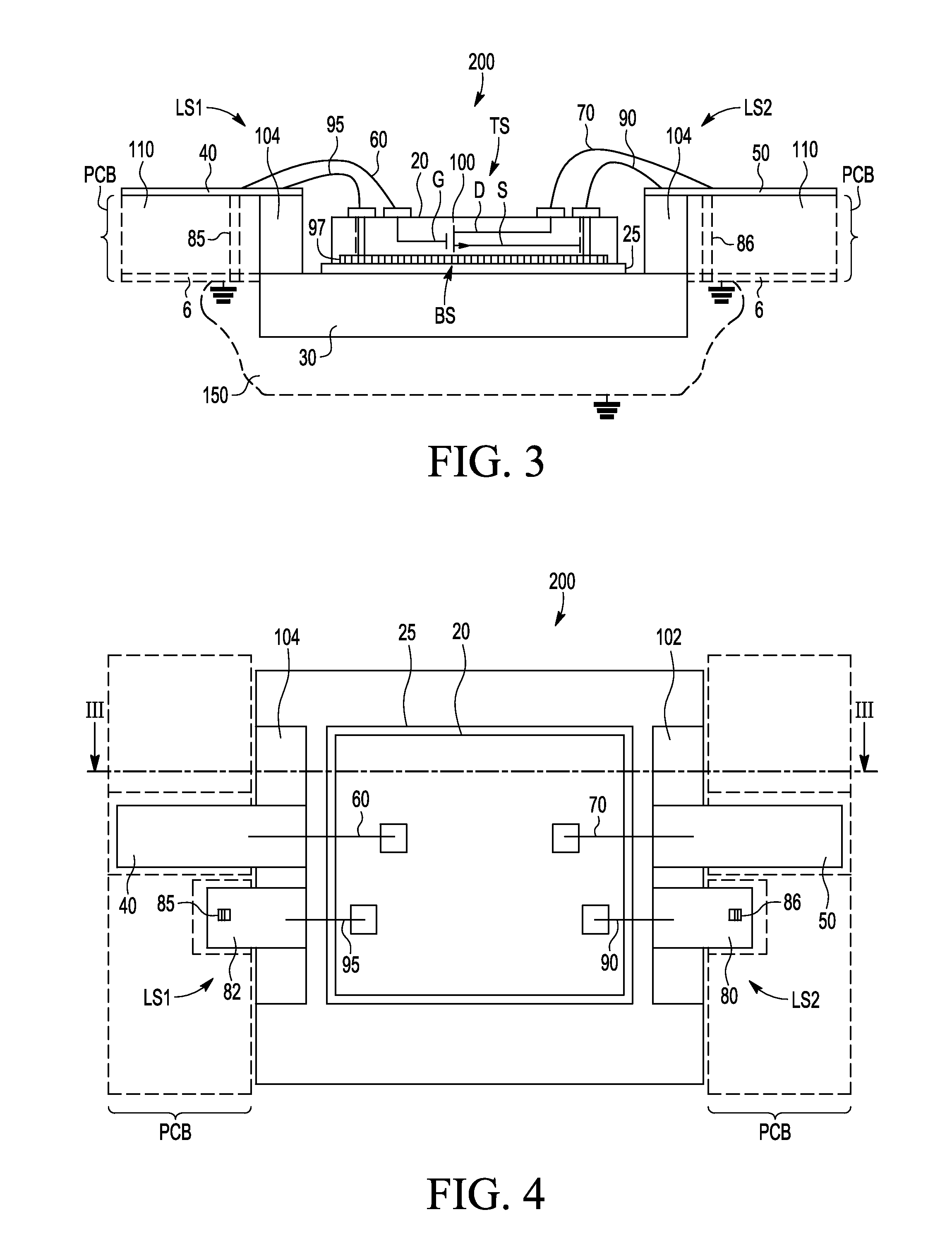 Structure for a radio frequency power amplifier module within a radio frequency power amplifier package