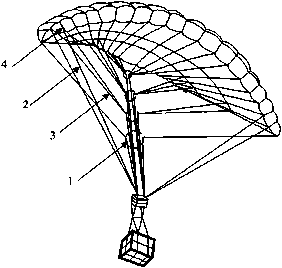 Method for reducing opening shock of ram air parachute