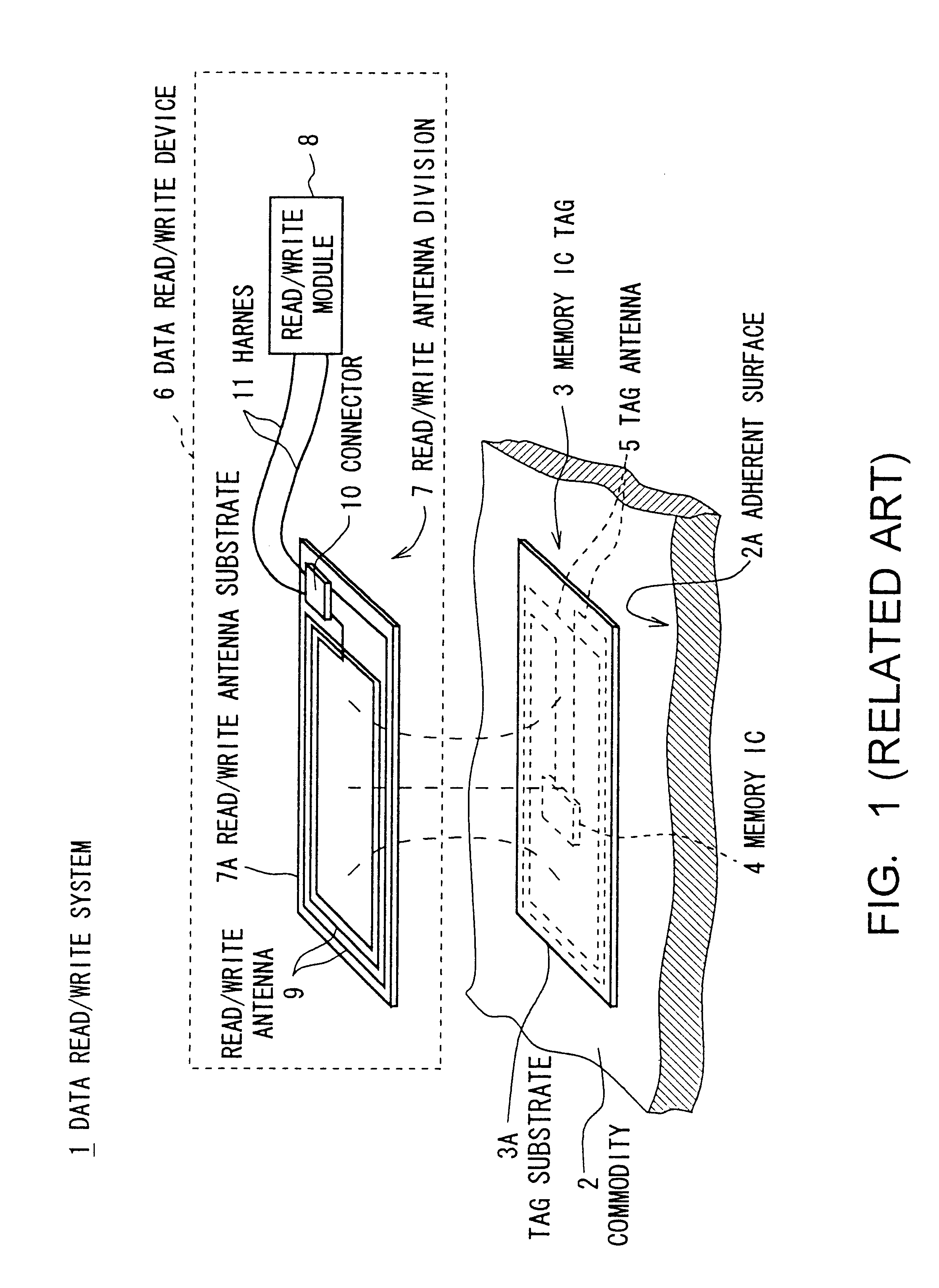 Non-contacting-type information storing device