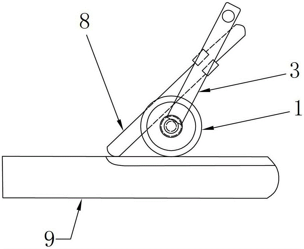 An auxiliary device for carbon arc gouging of flat welds