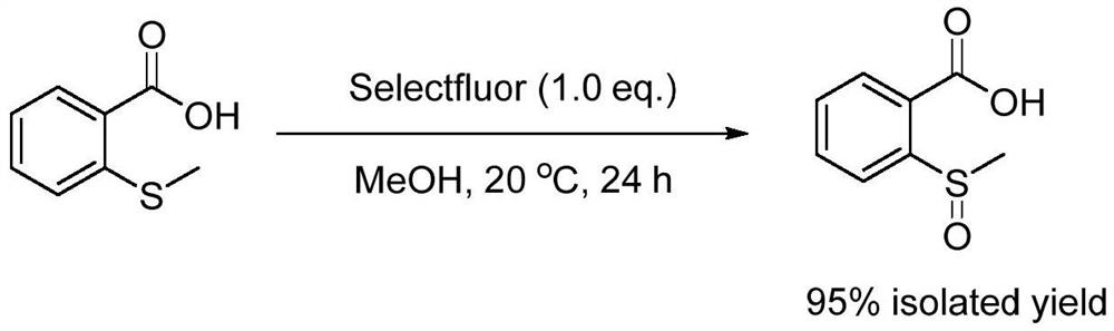 Method for preparing 2-(methylsulfinyl)benzoic acid