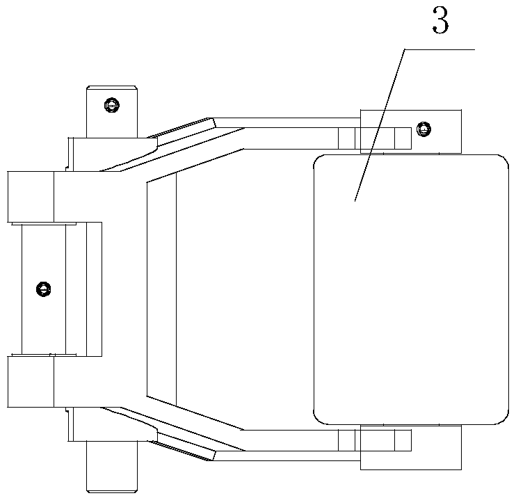 Pallet truck and its fork front wheel frame assembly